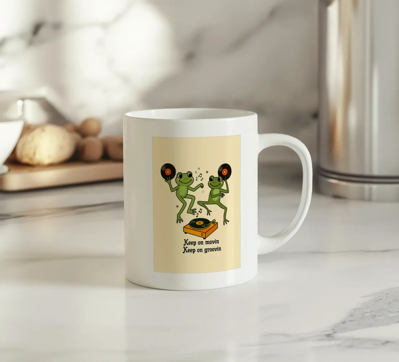 Continuate a muovervi, continuate a muovervi...". tazza in ceramica da Taika Tori Art
