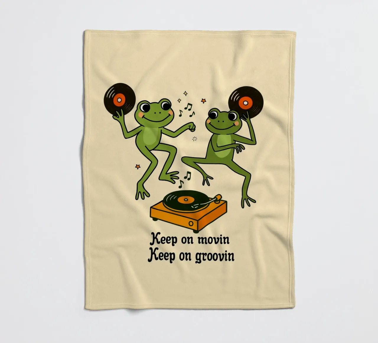 Continuate a muovervi, continuate a muovervi...". coperta in pile da Taika Tori Art