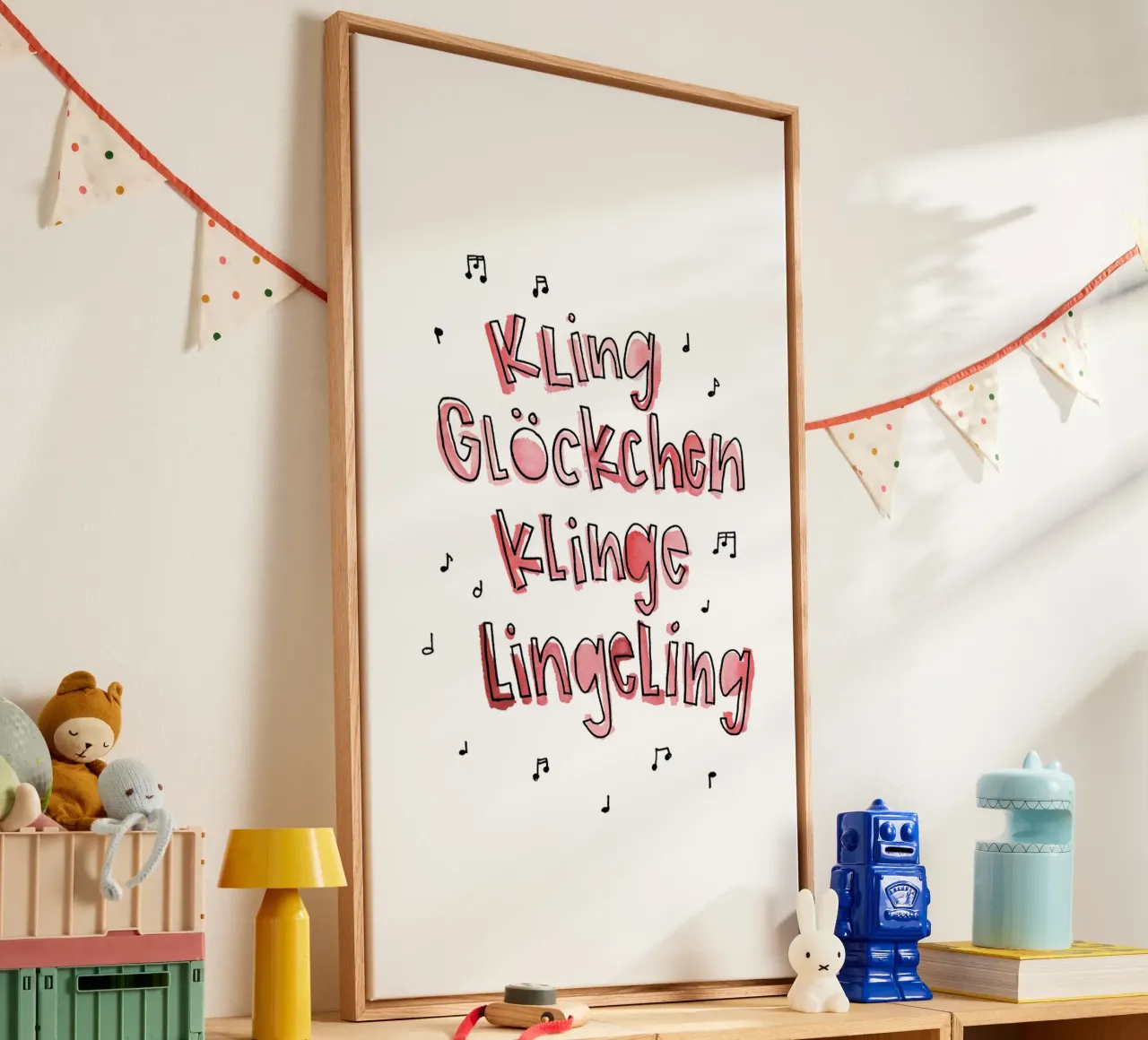 Kling Glöckchen tela con Cornice a cassetta da Brushmeetspaper