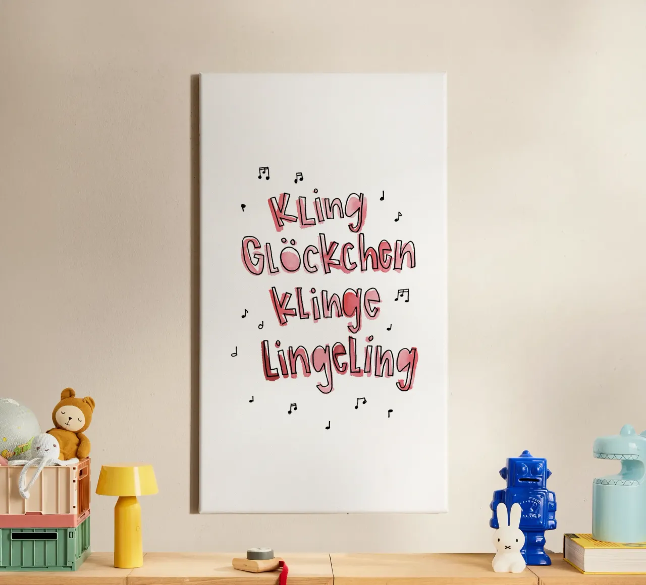 Kling Glöckchen tela con Cornice a cassetta da Brushmeetspaper