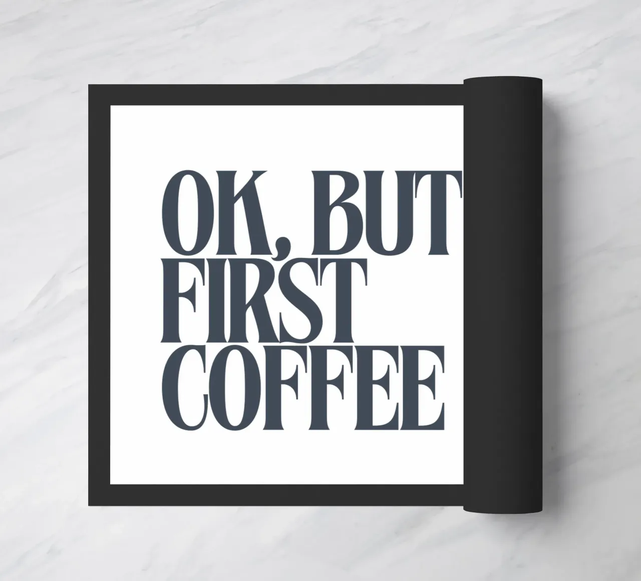 OK, BUT FIRST COFFEE zerbino da PurePeachStudio