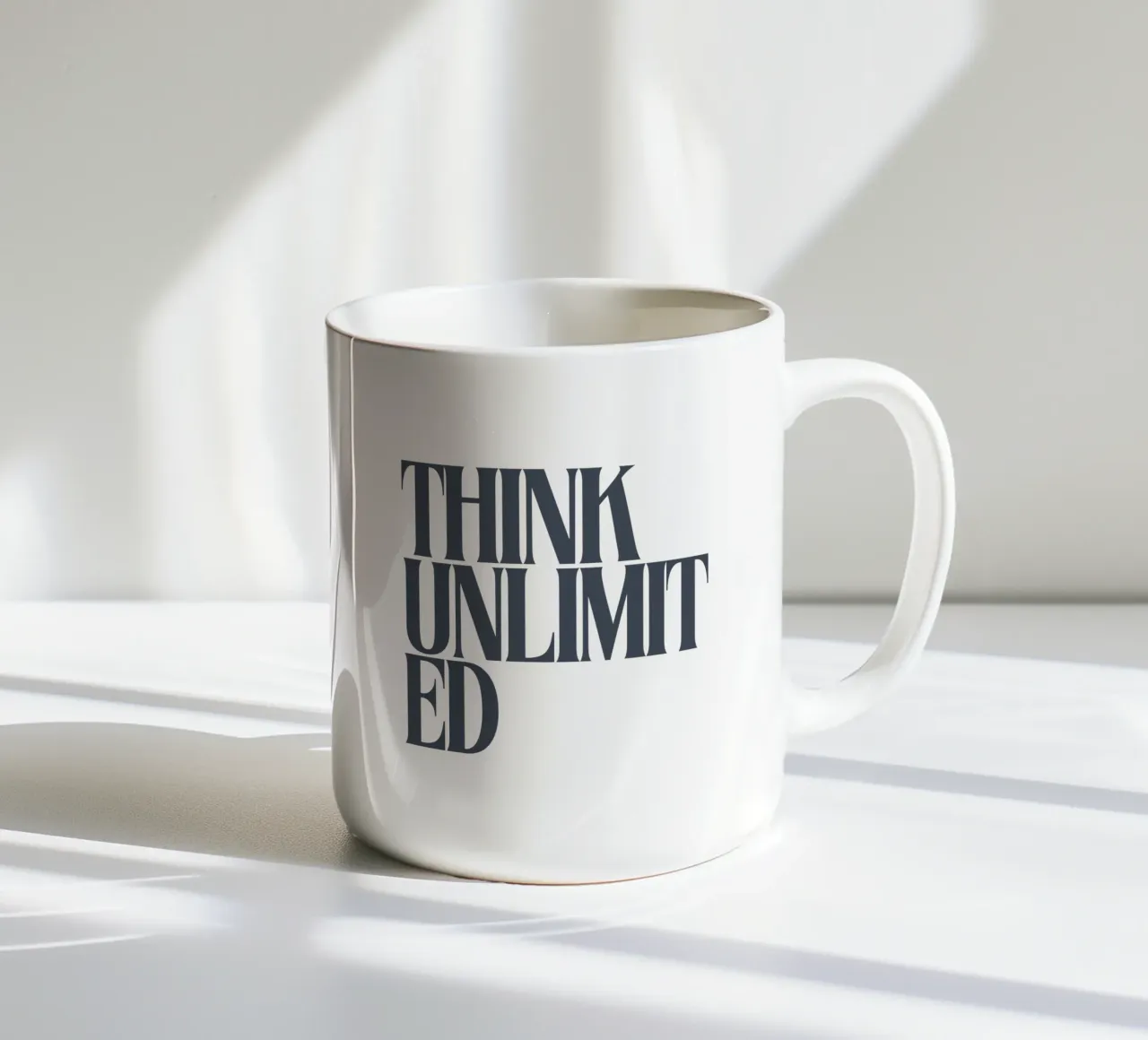 Think Unlimited tazza in ceramica da PurePeachStudio