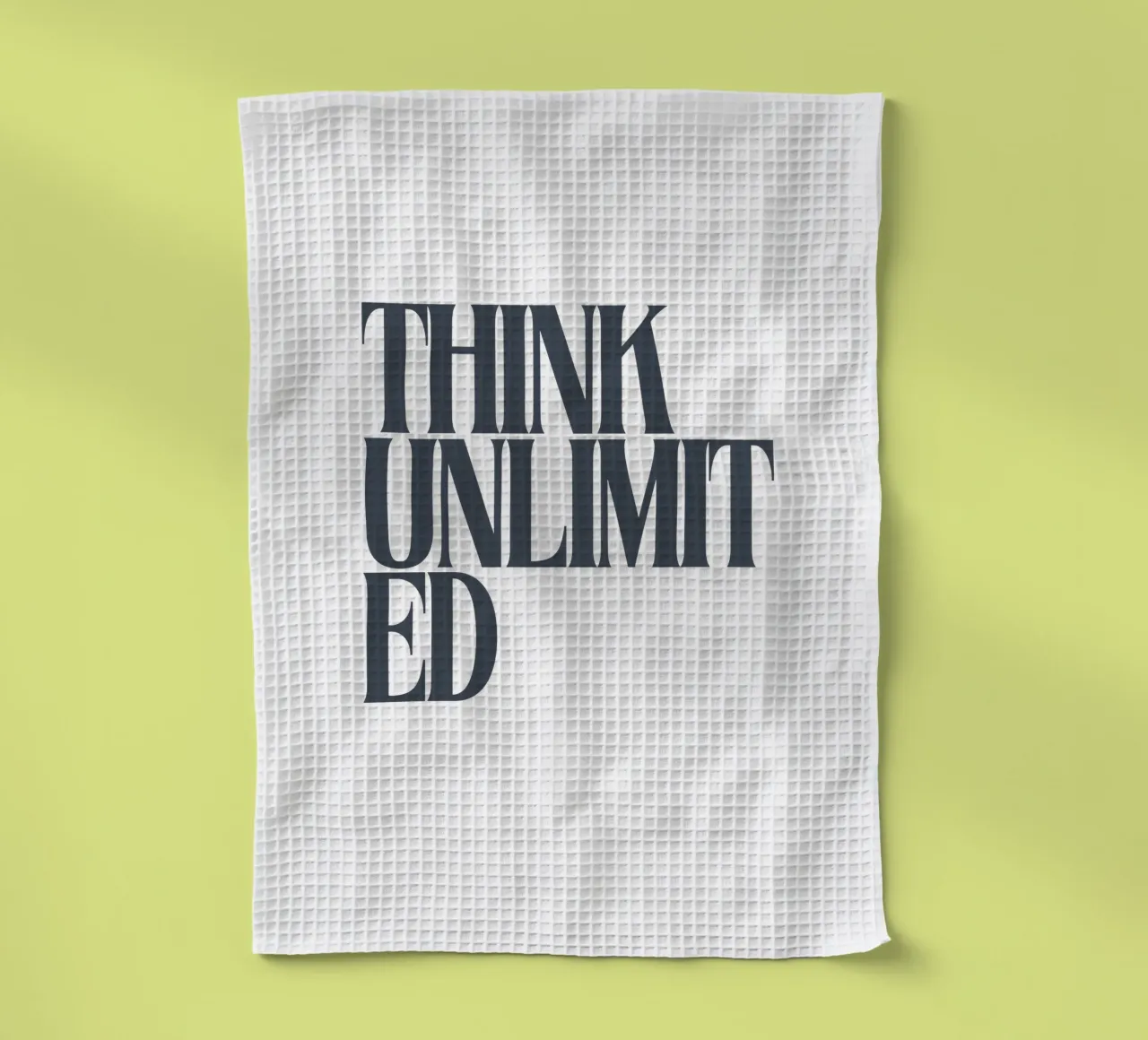 Think Unlimited canovaccio da cucina da PurePeachStudio