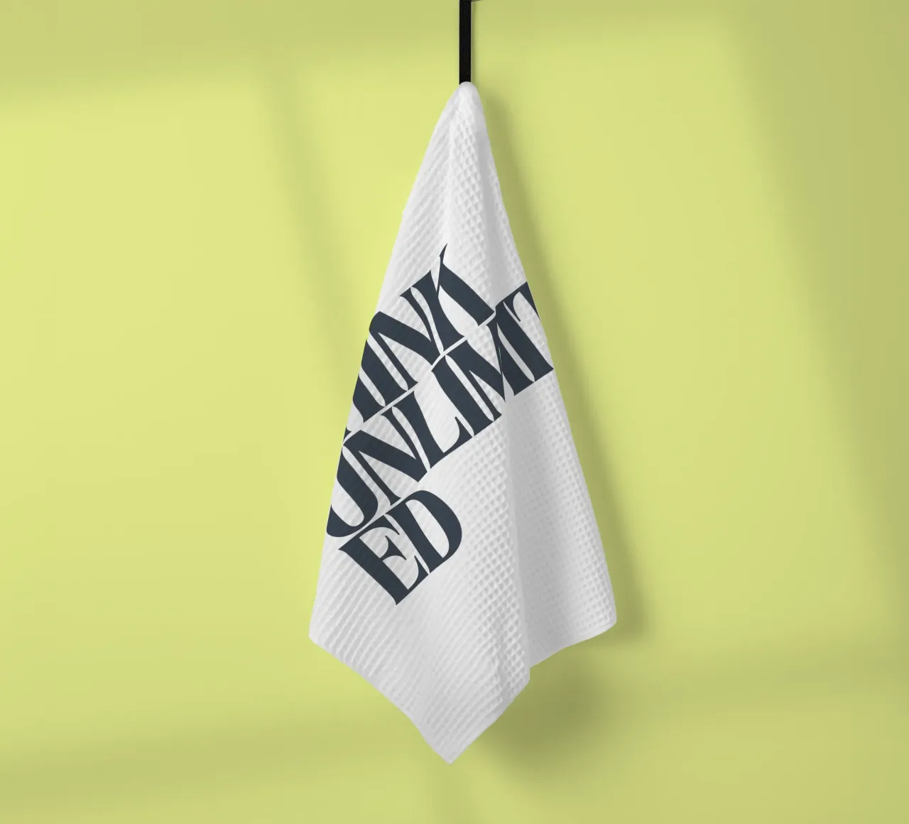 Think Unlimited canovaccio da cucina da PurePeachStudio