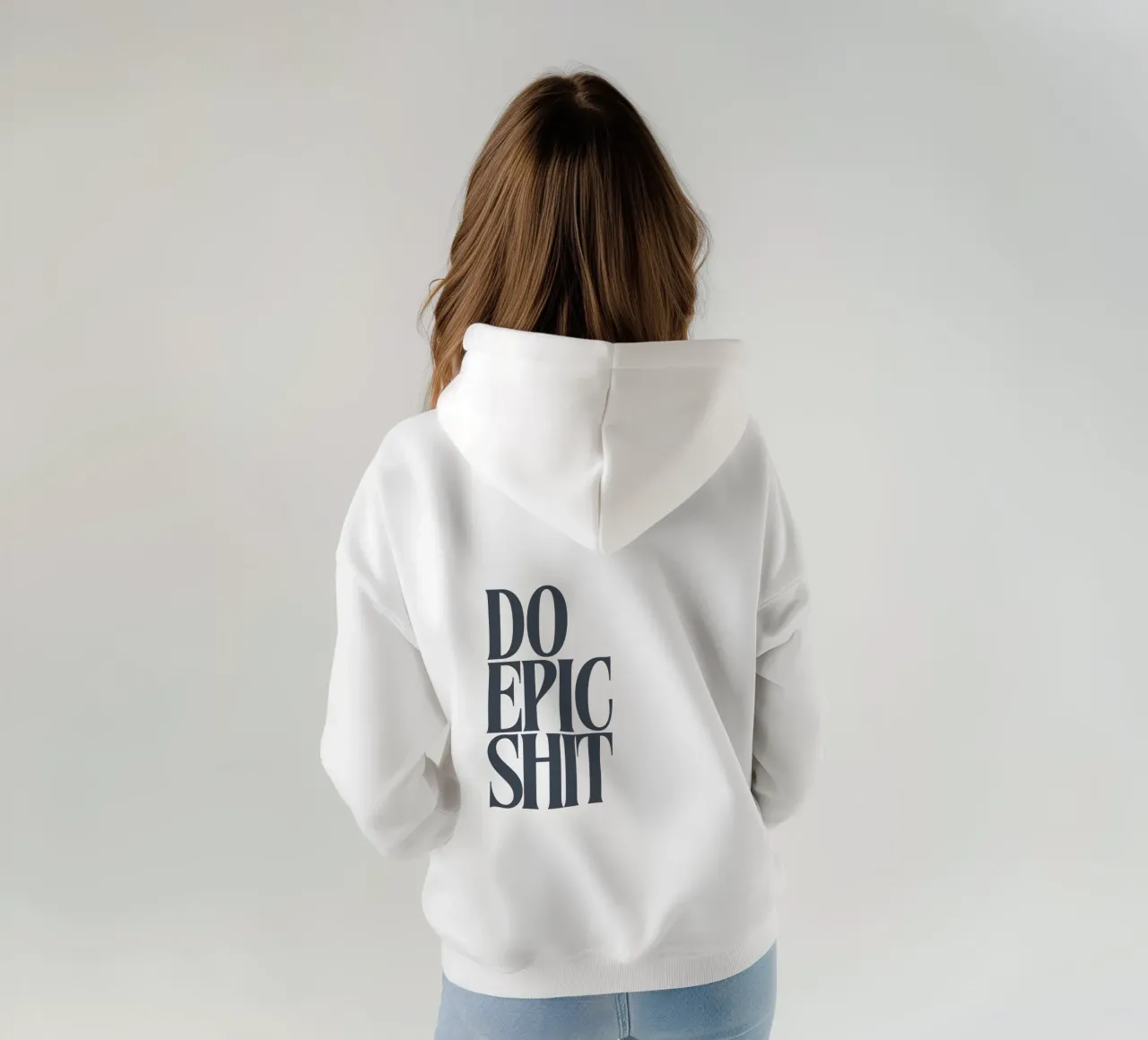 DO EPIC SHIT felpa con cappuccio da PurePeachStudio