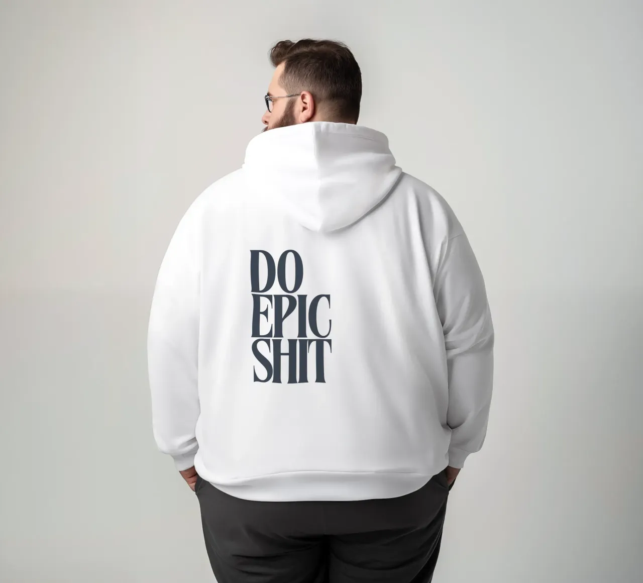 DO EPIC SHIT felpa con cappuccio da PurePeachStudio