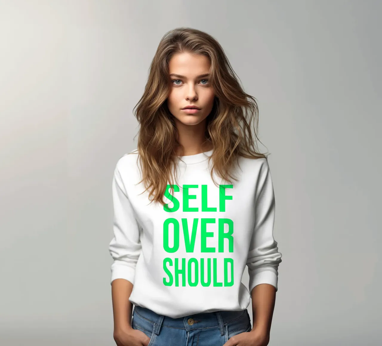 OVER Series- bold letters, brave values (5 colors) felpa da OVER SERIES