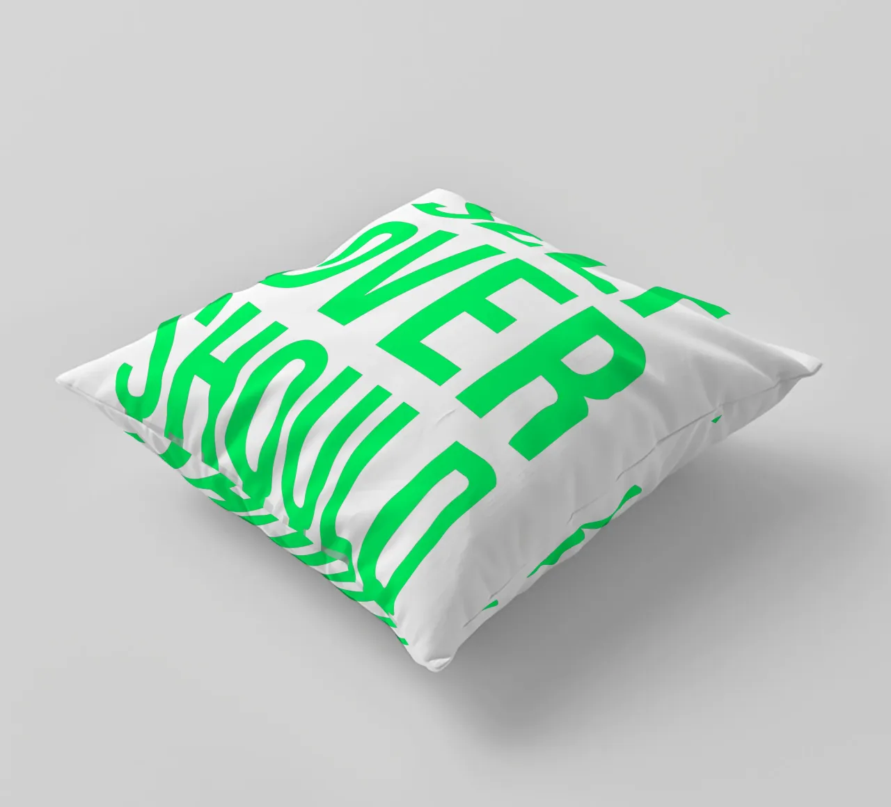 OVER Series- bold letters, brave values (5 colors) cuscino da OVER SERIES