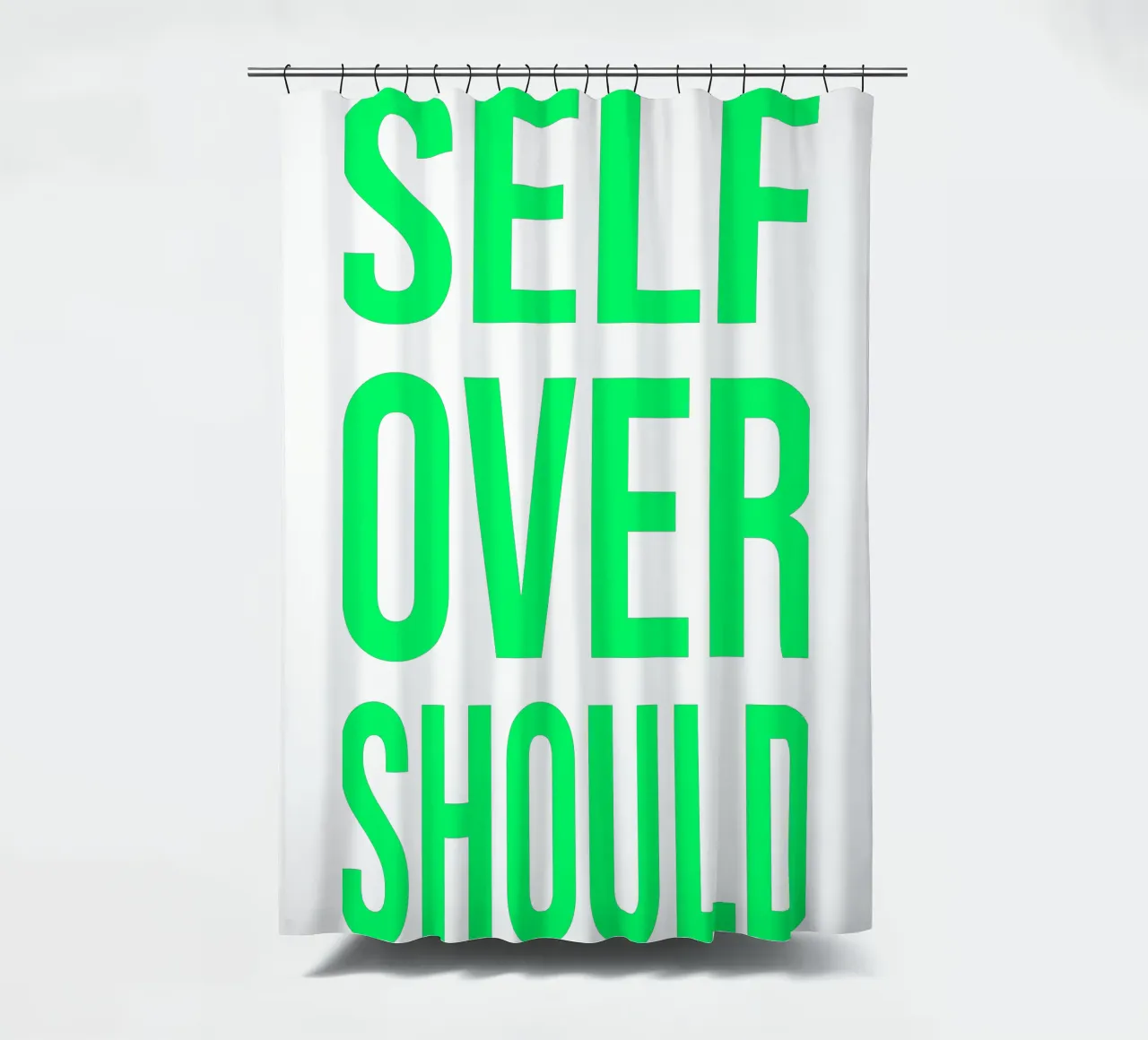 OVER Series- bold letters, brave values (5 colors) tenda da doccia da OVER SERIES