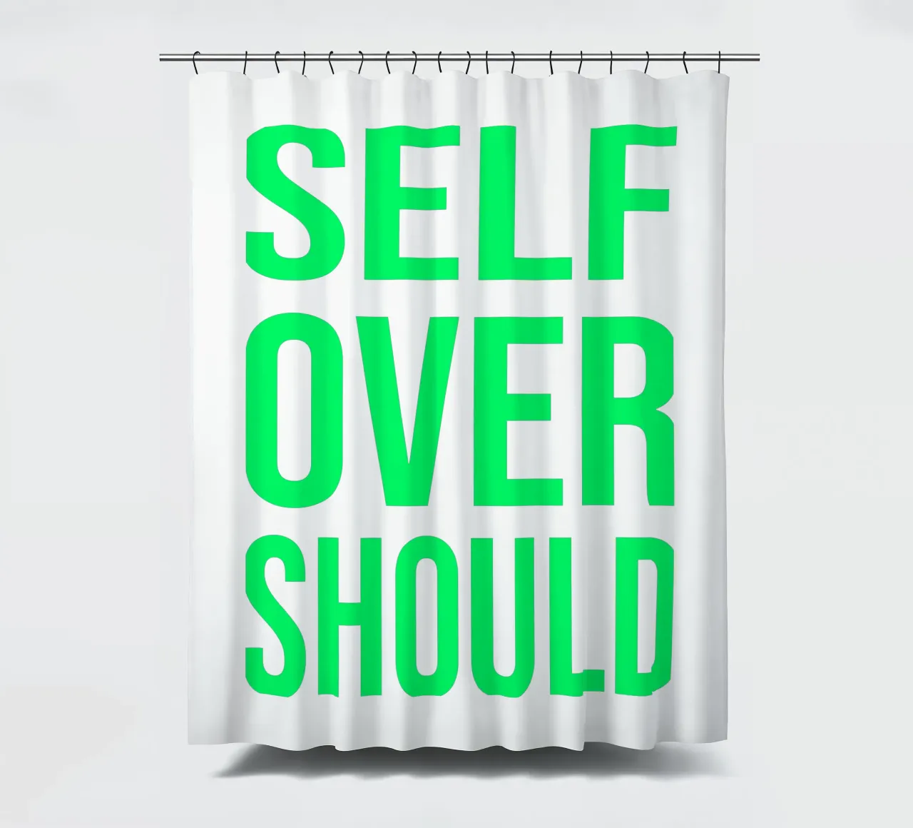 OVER Series- bold letters, brave values (5 colors) tenda da doccia da OVER SERIES