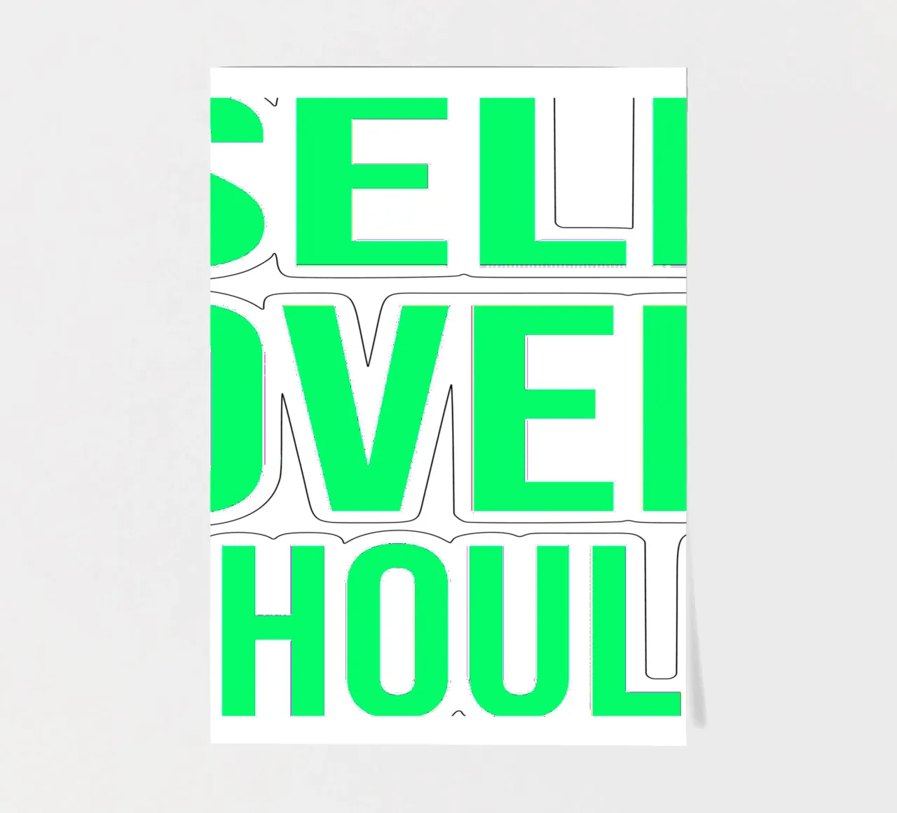 OVER Series- bold letters, brave values (5 colors) foglio adesivo da OVER SERIES