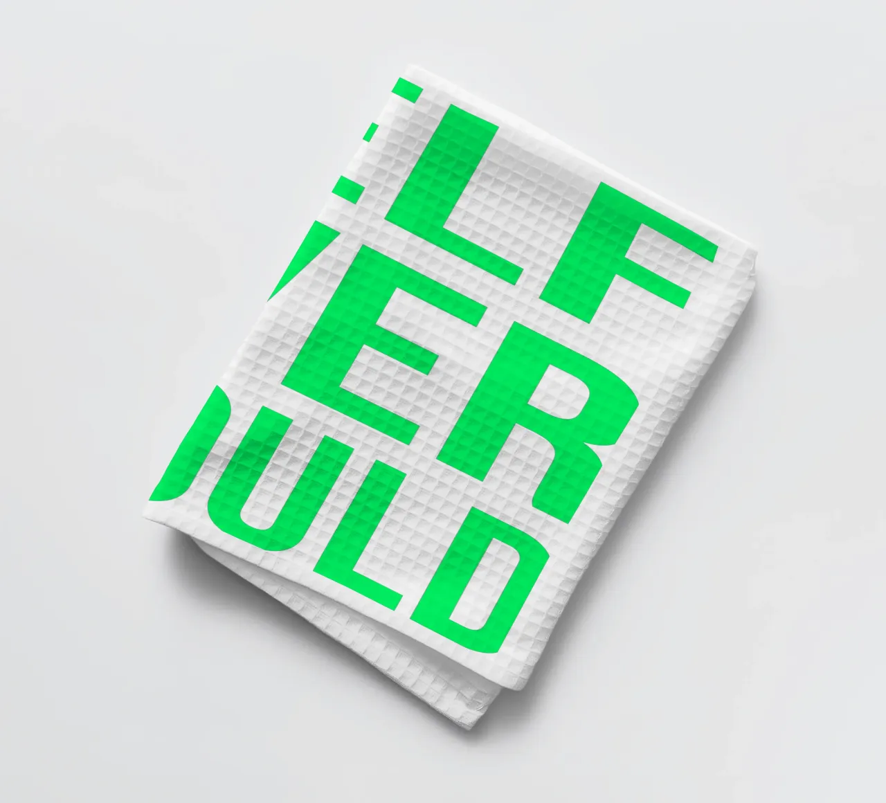 OVER Series- bold letters, brave values (5 colors) torchon de OVER SERIES
