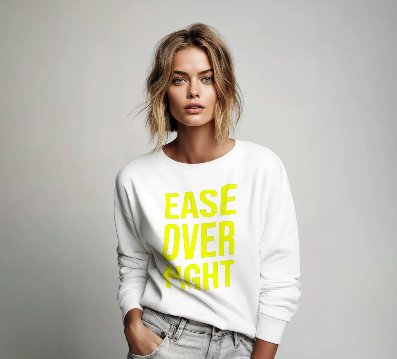 OVER Series- bold letters, brave values (5 colors) felpa da OVER SERIES