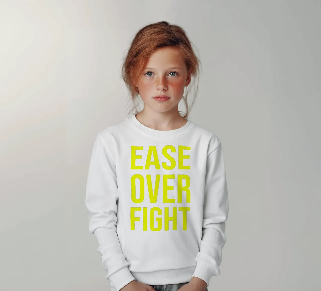 OVER Series- bold letters, brave values (5 colors) felpa bambino da OVER SERIES