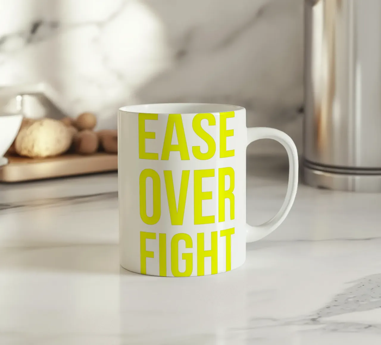 OVER Series- bold letters, brave values (5 colors) keramische mok van OVER SERIES