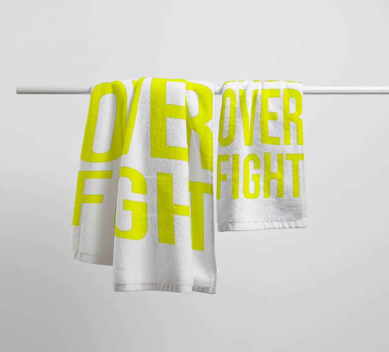 OVER Series- bold letters, brave values (5 colors) asciugamano da bagno da OVER SERIES