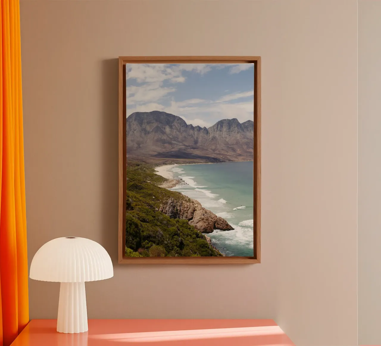 Golven in Zuid-Afrika canvas van Simon Koy
