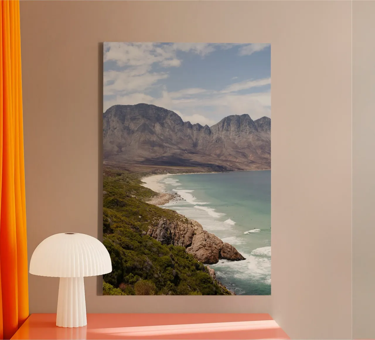 Golven in Zuid-Afrika canvas van Simon Koy