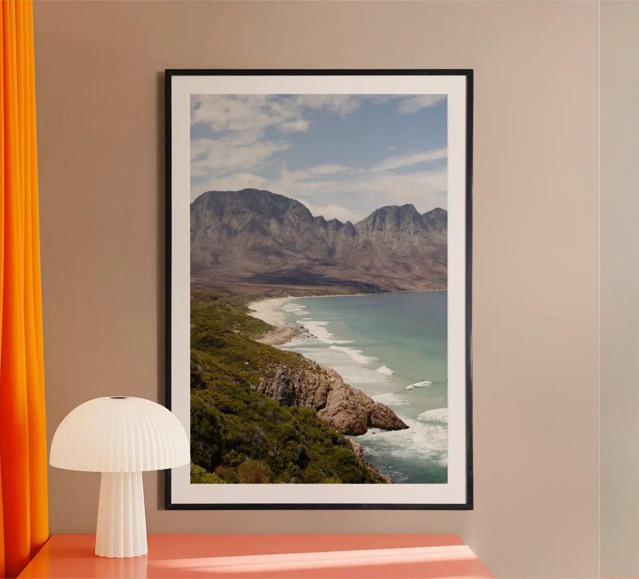 Golven in Zuid-Afrika hahnemühle van Simon Koy