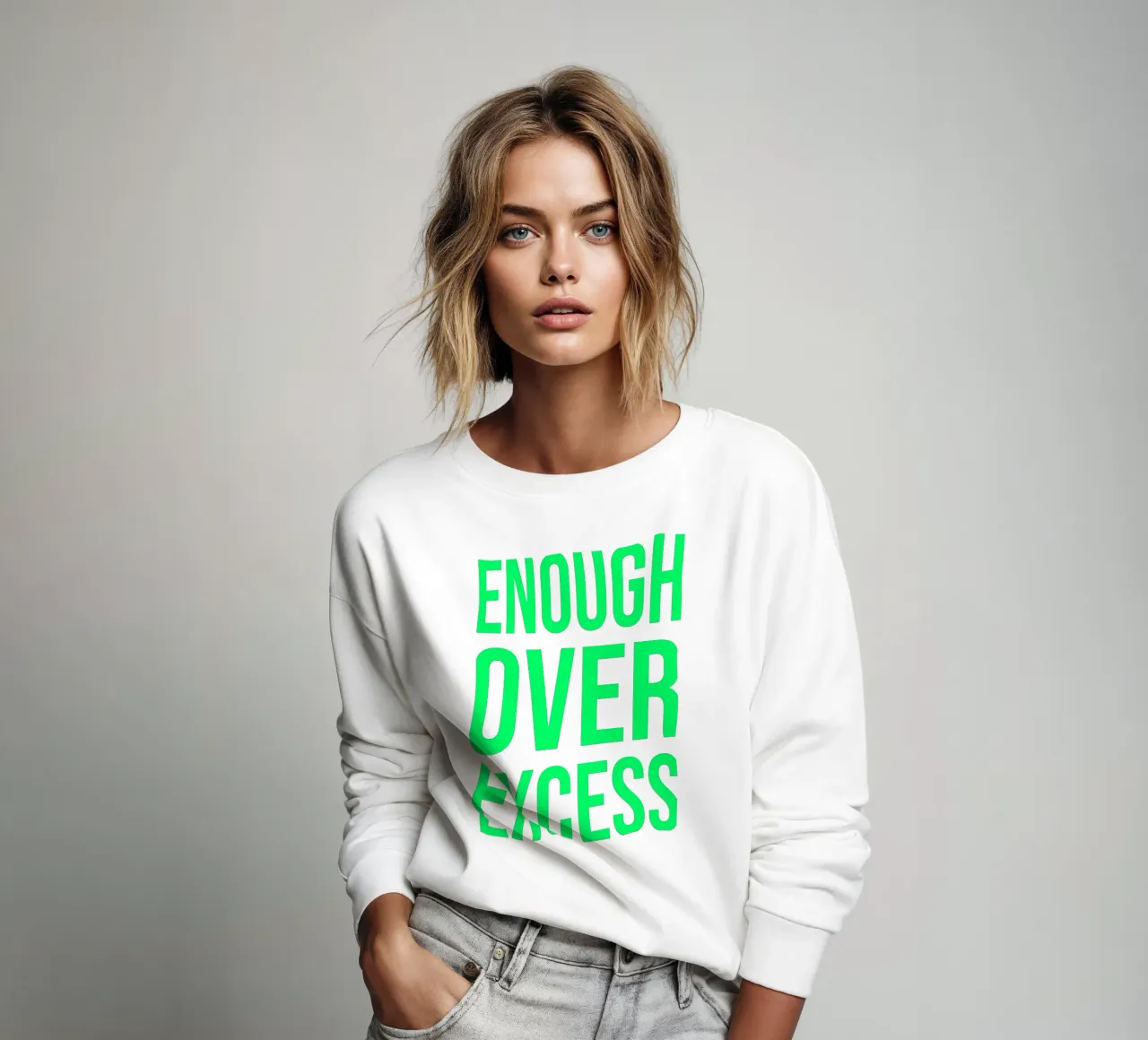 OVER Series- bold letters, brave values (5 colors) felpa da OVER SERIES