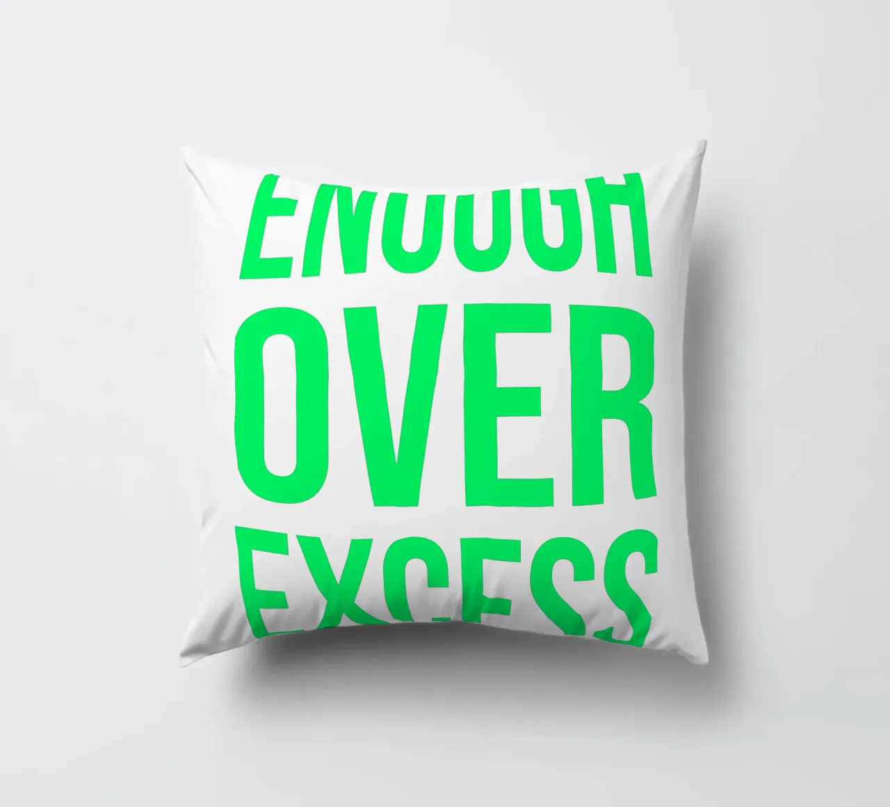 OVER Series- bold letters, brave values (5 colors) cuscino da OVER SERIES