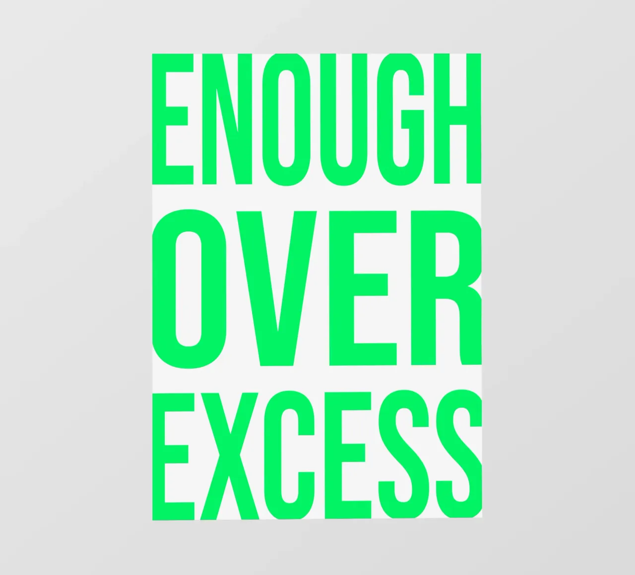 OVER Series- bold letters, brave values (5 colors) pellicola backlit da OVER SERIES