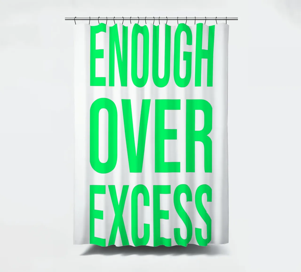 OVER Series- bold letters, brave values (5 colors) tenda da doccia da OVER SERIES