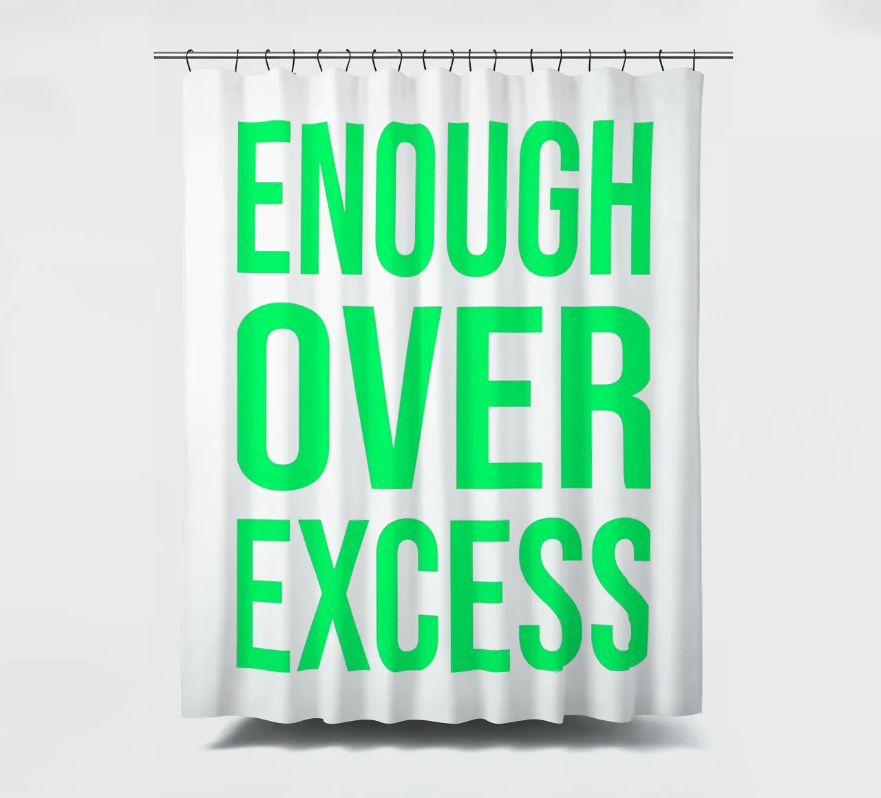OVER Series- bold letters, brave values (5 colors) tenda da doccia da OVER SERIES