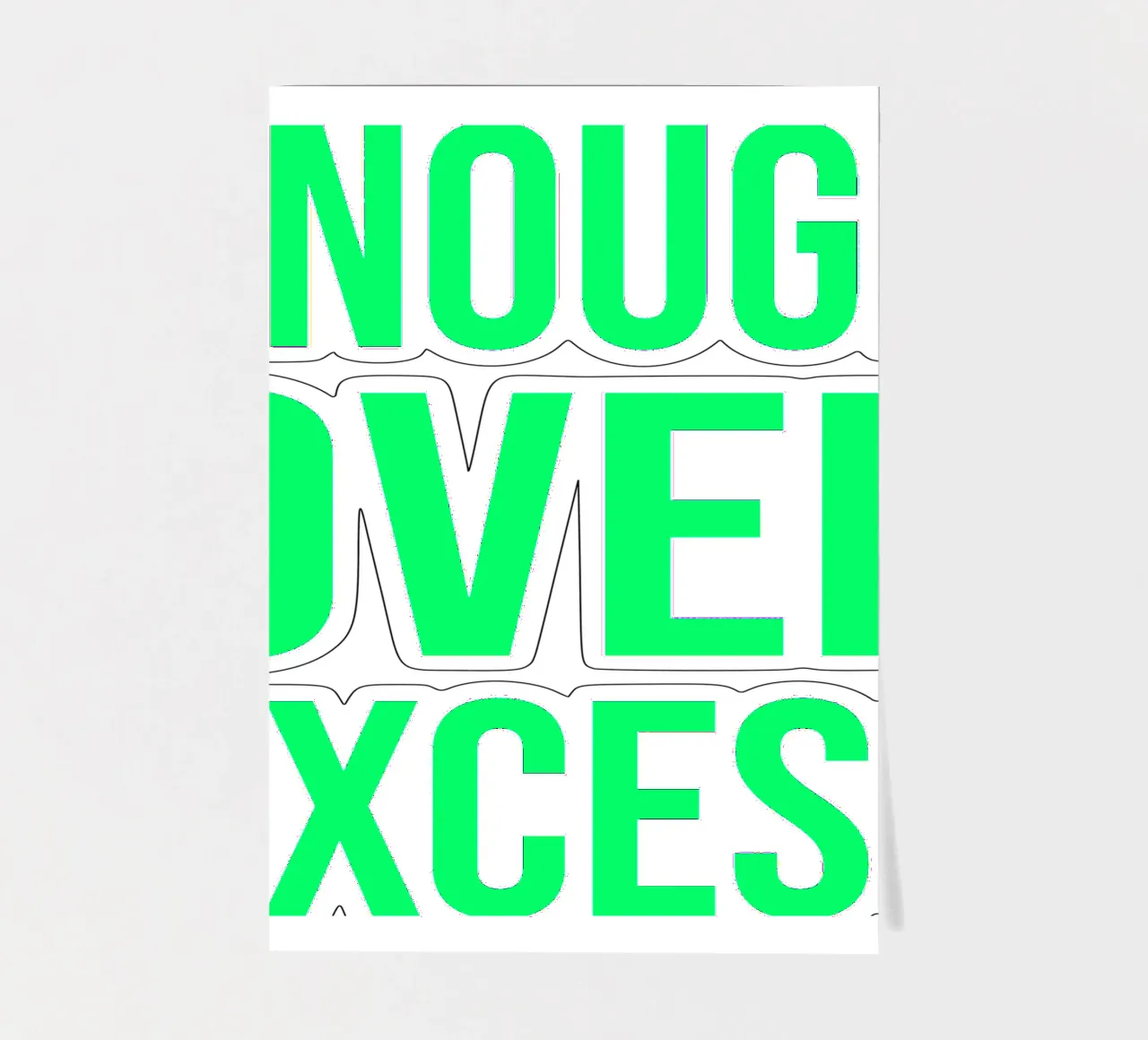OVER Series- enough over excess (5 colors) foglio adesivo da OVER SERIES