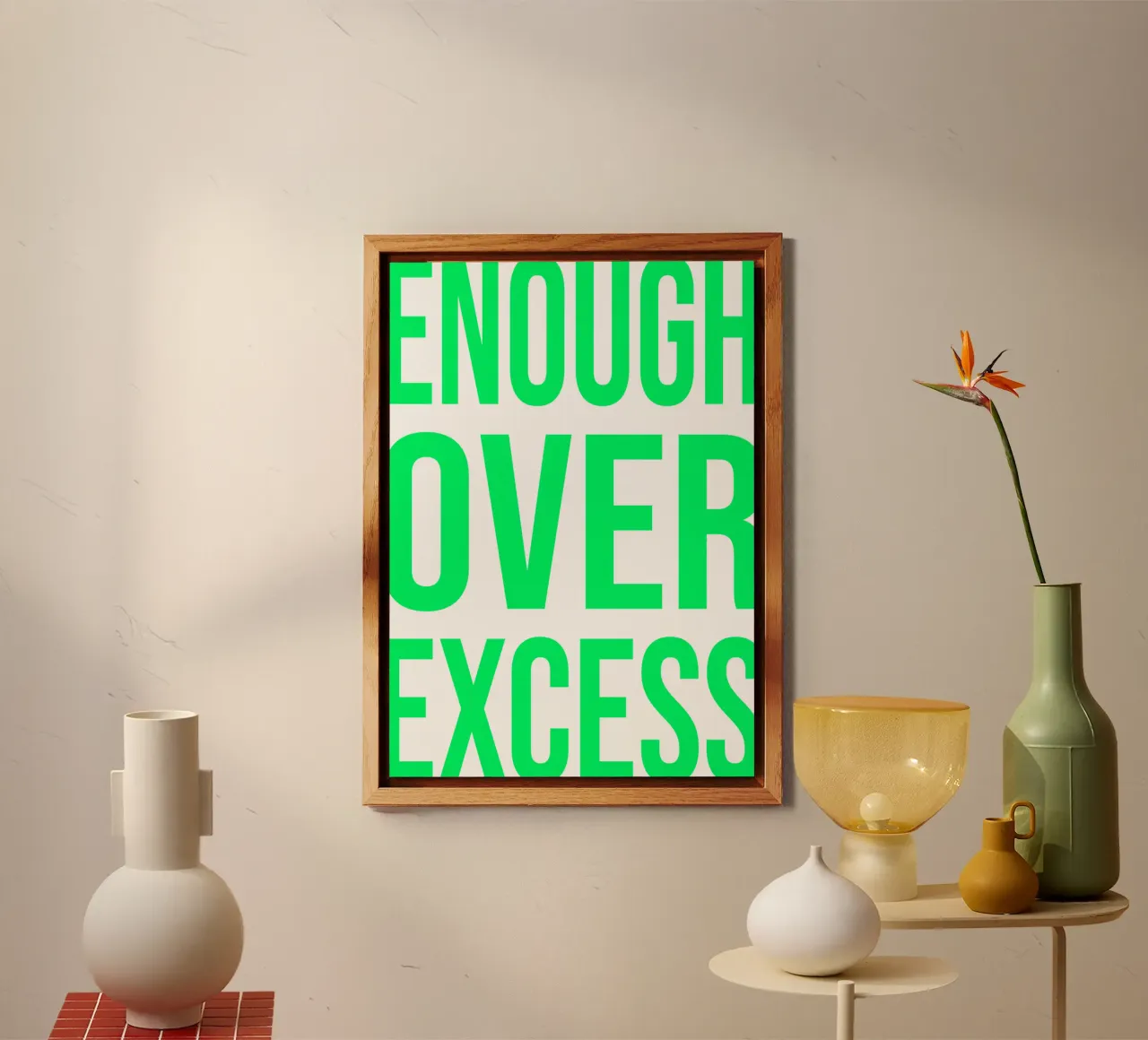 OVER Series- bold letters, brave values (5 colors) pannello forex da OVER SERIES