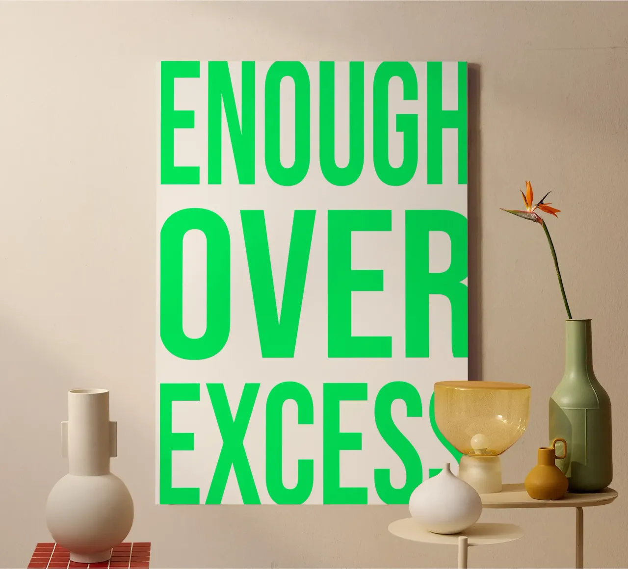 OVER Series- bold letters, brave values (5 colors) tela da OVER SERIES