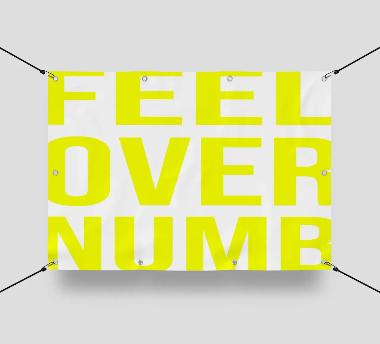 OVER Series- bold letters, brave values (5 colors) telo in pvc da OVER SERIES