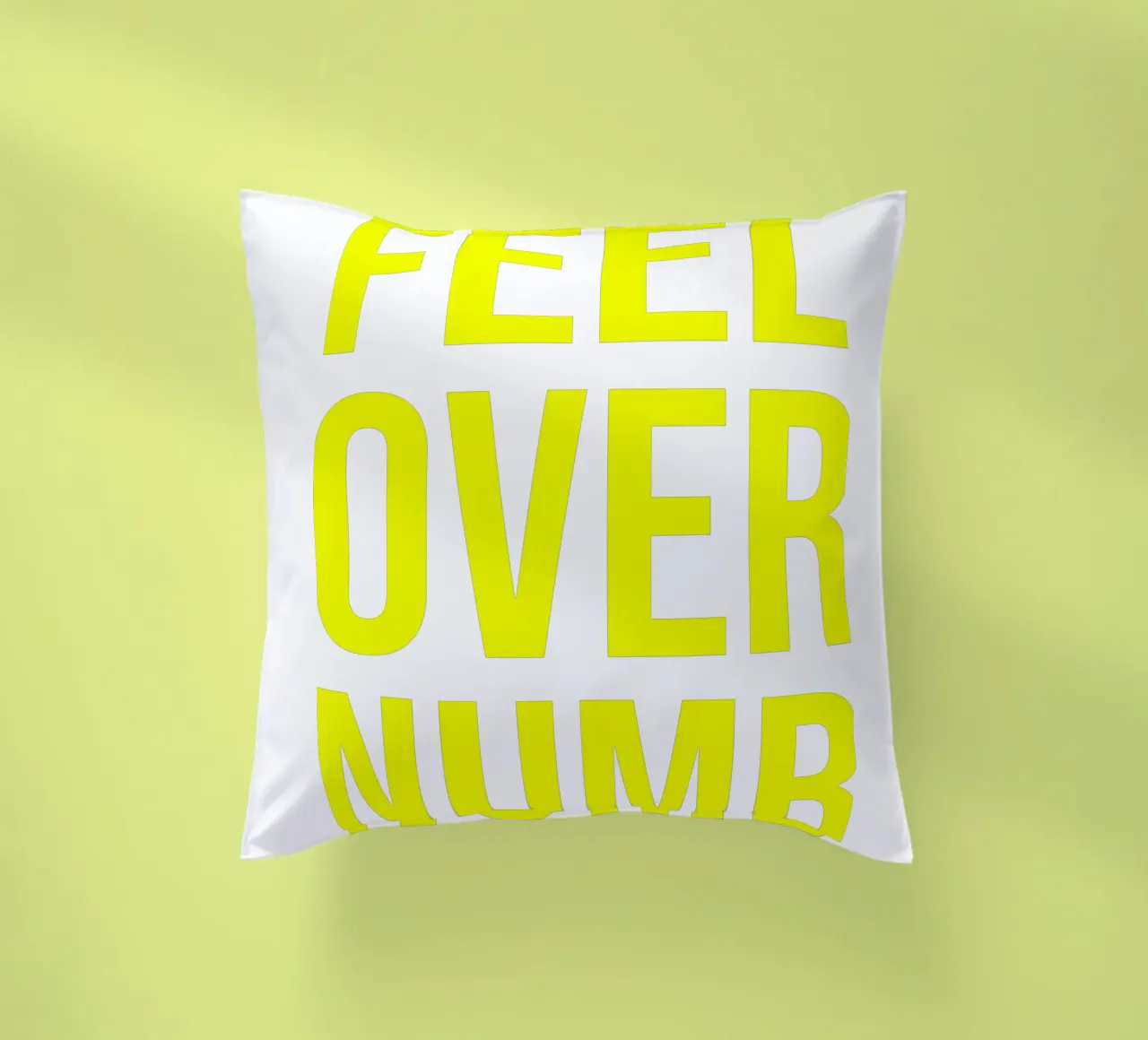 OVER Series- bold letters, brave values (5 colors) cuscino da OVER SERIES