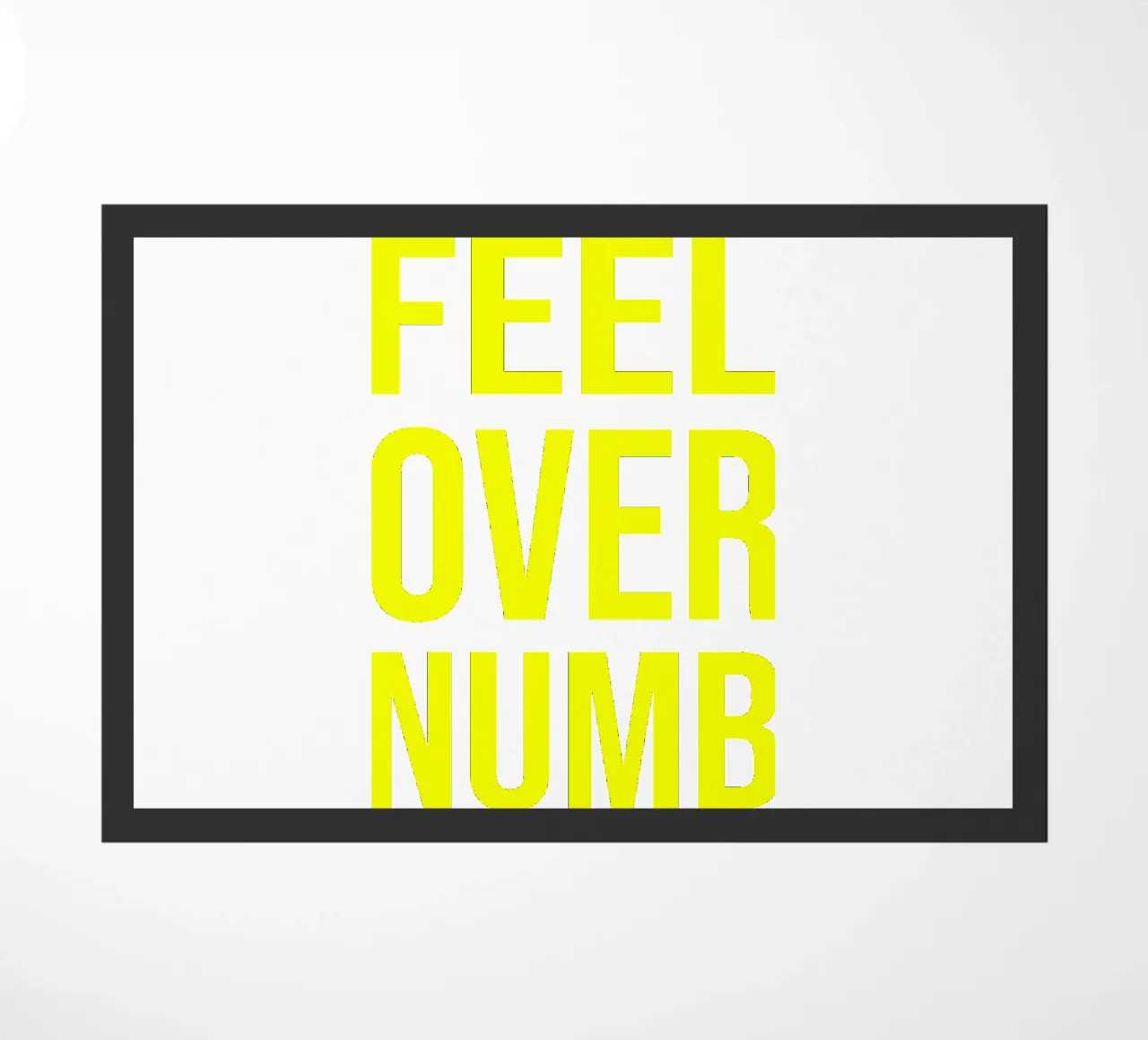 OVER Series- bold letters, brave values (5 colors) zerbino da OVER SERIES