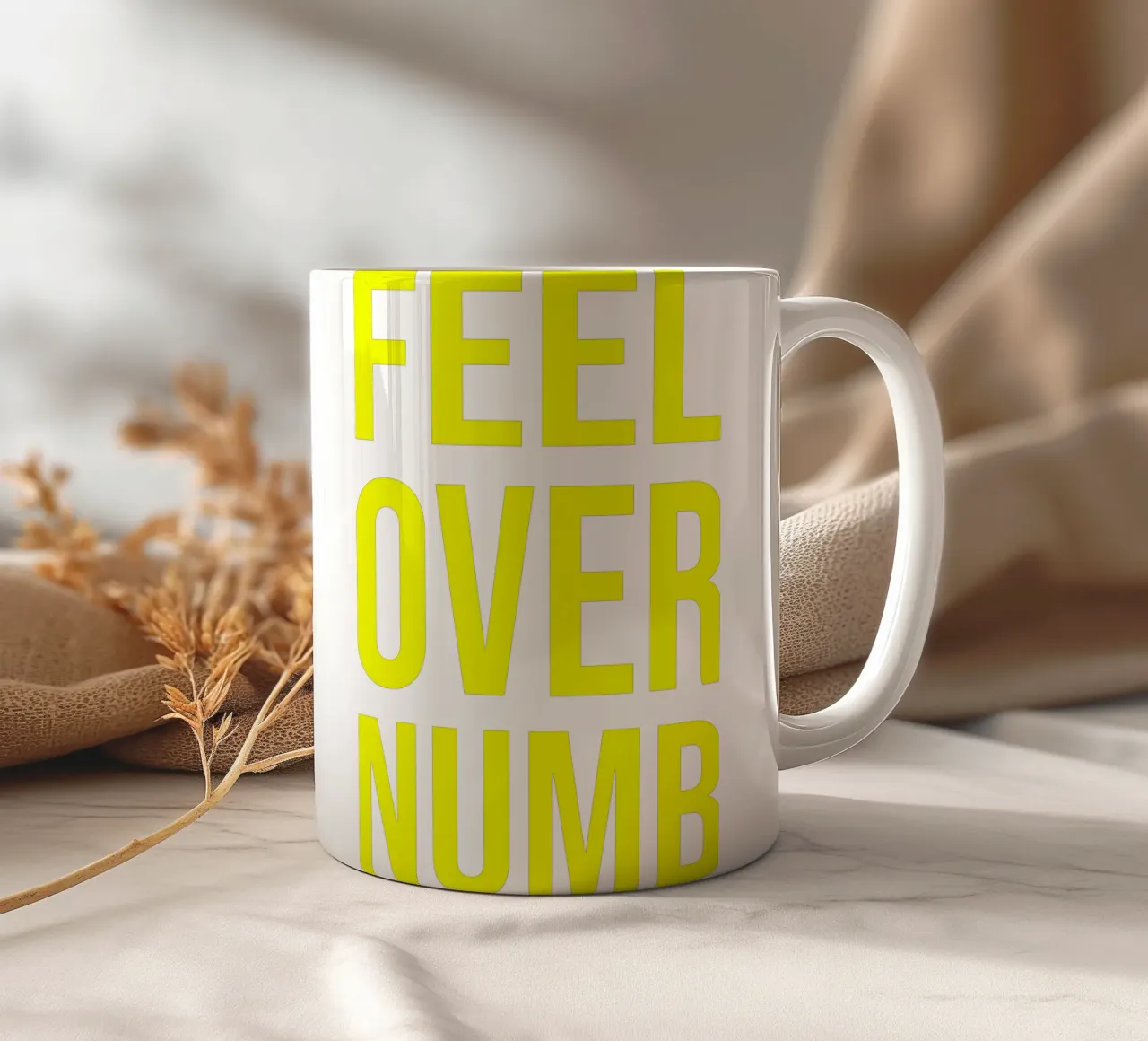 OVER Series- bold letters, brave values (5 colors) tazza in ceramica da OVER SERIES