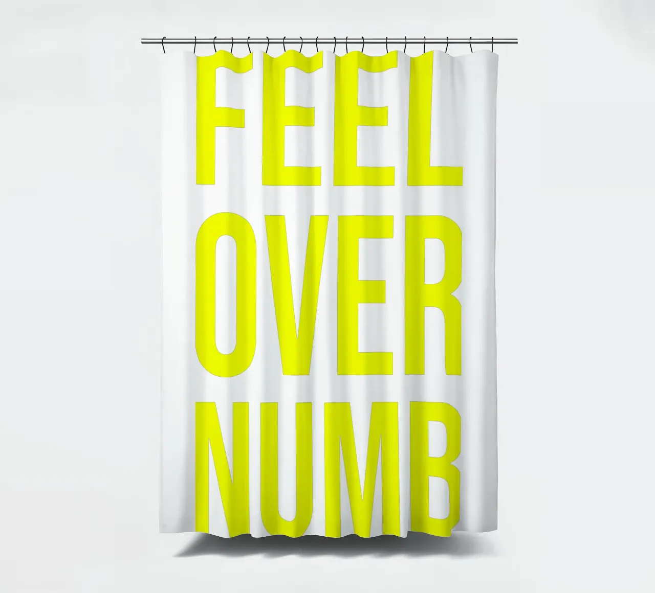 OVER Series- bold letters, brave values (5 colors) tenda da doccia da OVER SERIES