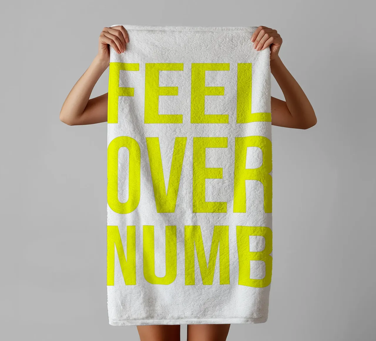 OVER Series- bold letters, brave values (5 colors) asciugamano da bagno da OVER SERIES