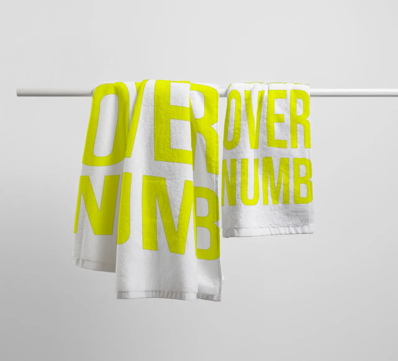 OVER Series- bold letters, brave values (5 colors) asciugamano da bagno da OVER SERIES
