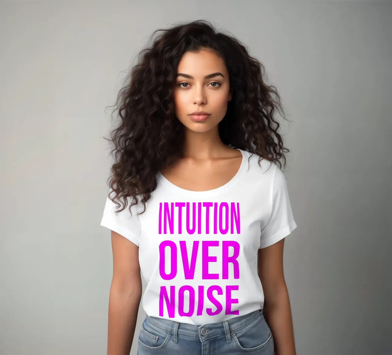 OVER Series- intuition over noise (5 colors) t-shirt da donna da OVER SERIES
