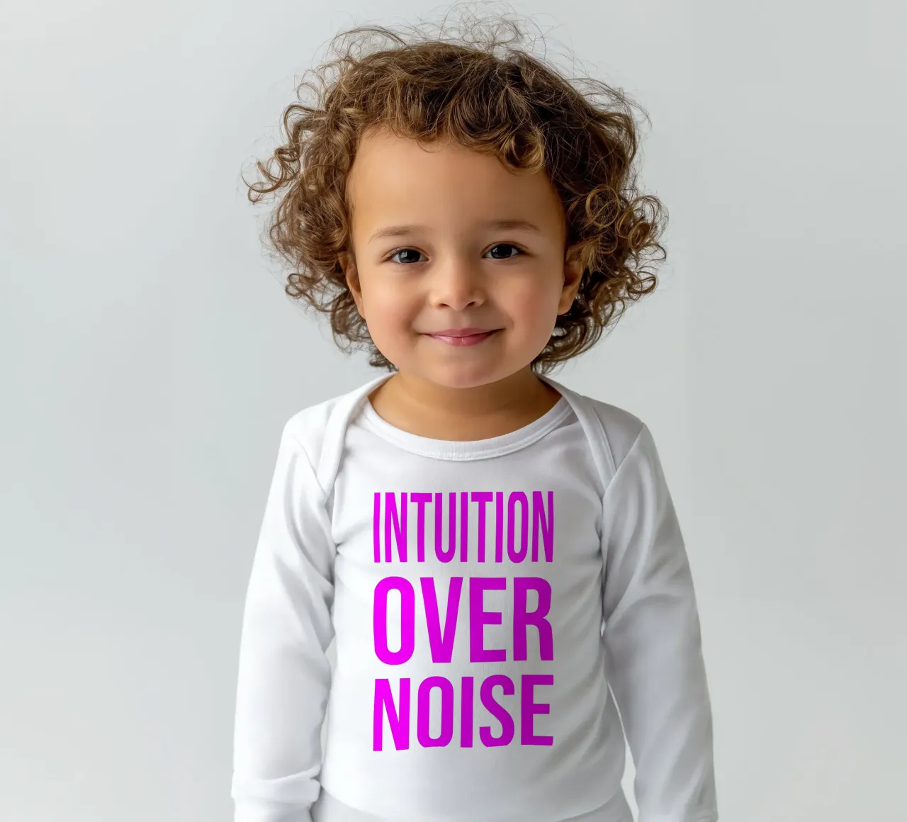OVER Series- intuition over noise (5 colors) body neonato maniche lunghe da OVER SERIES
