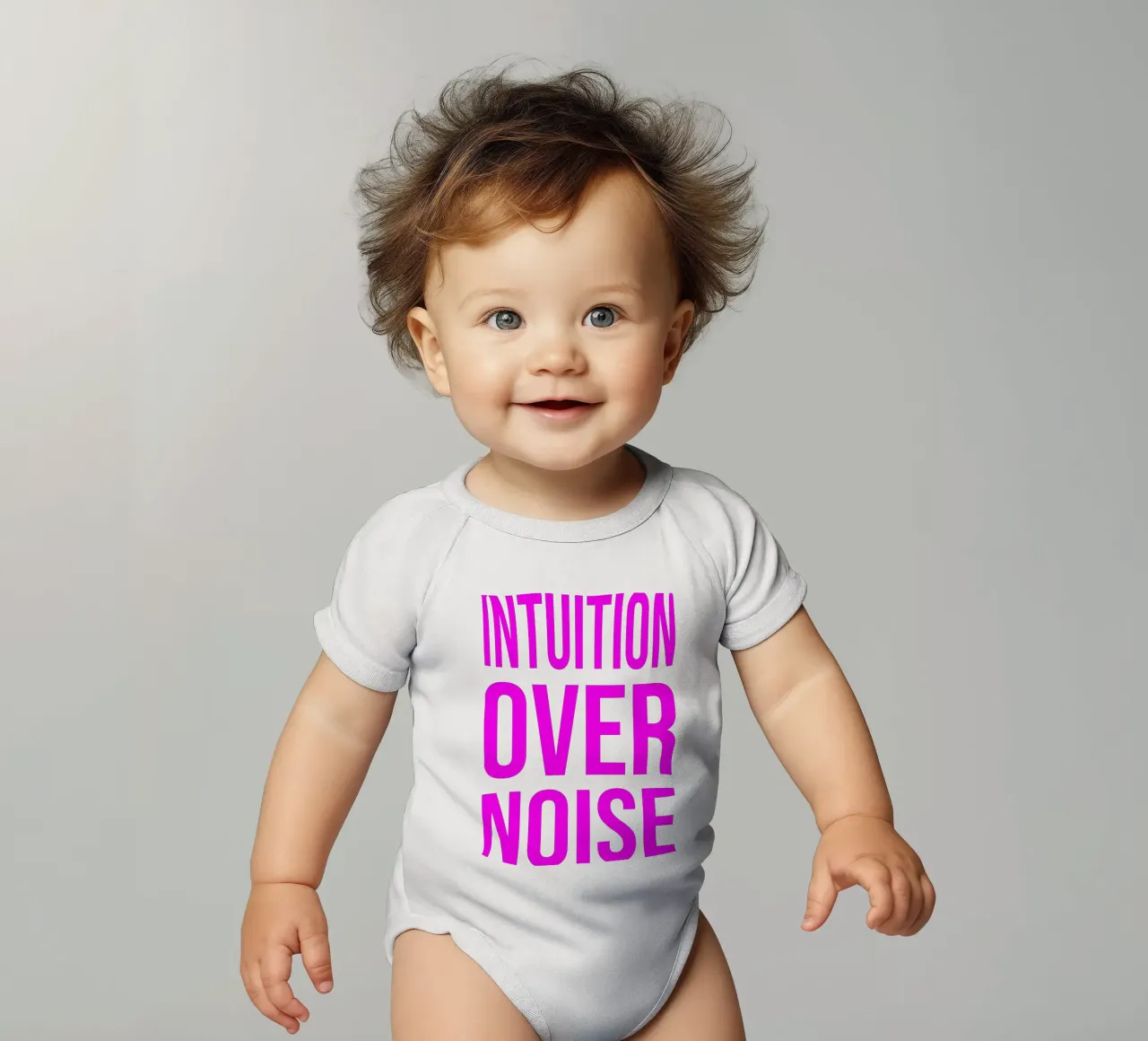 OVER Series- bold letters, brave values (5 colors) body neonato maniche corte da OVER SERIES