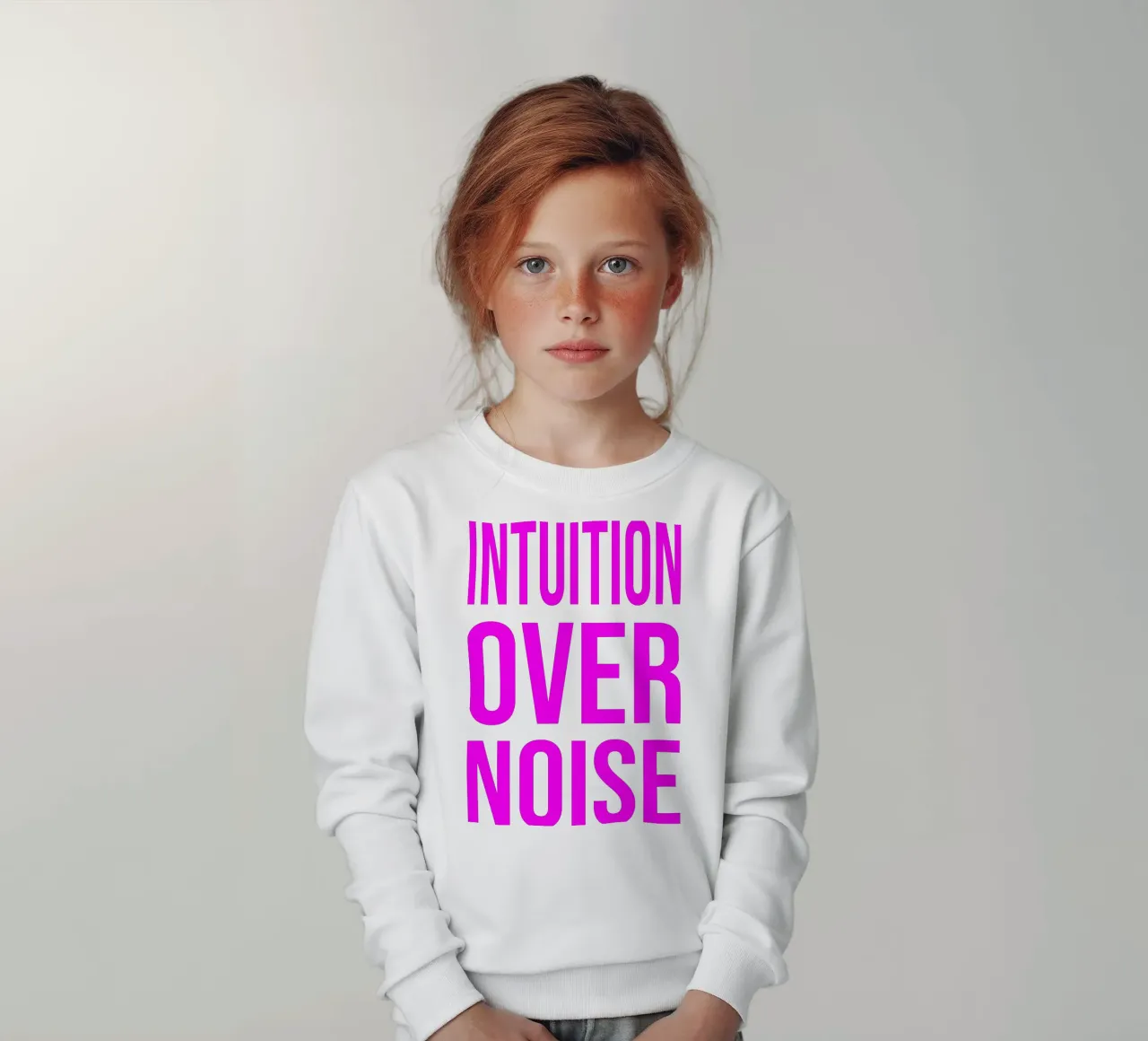 OVER Series- bold letters, brave values (5 colors) felpa bambino da OVER SERIES