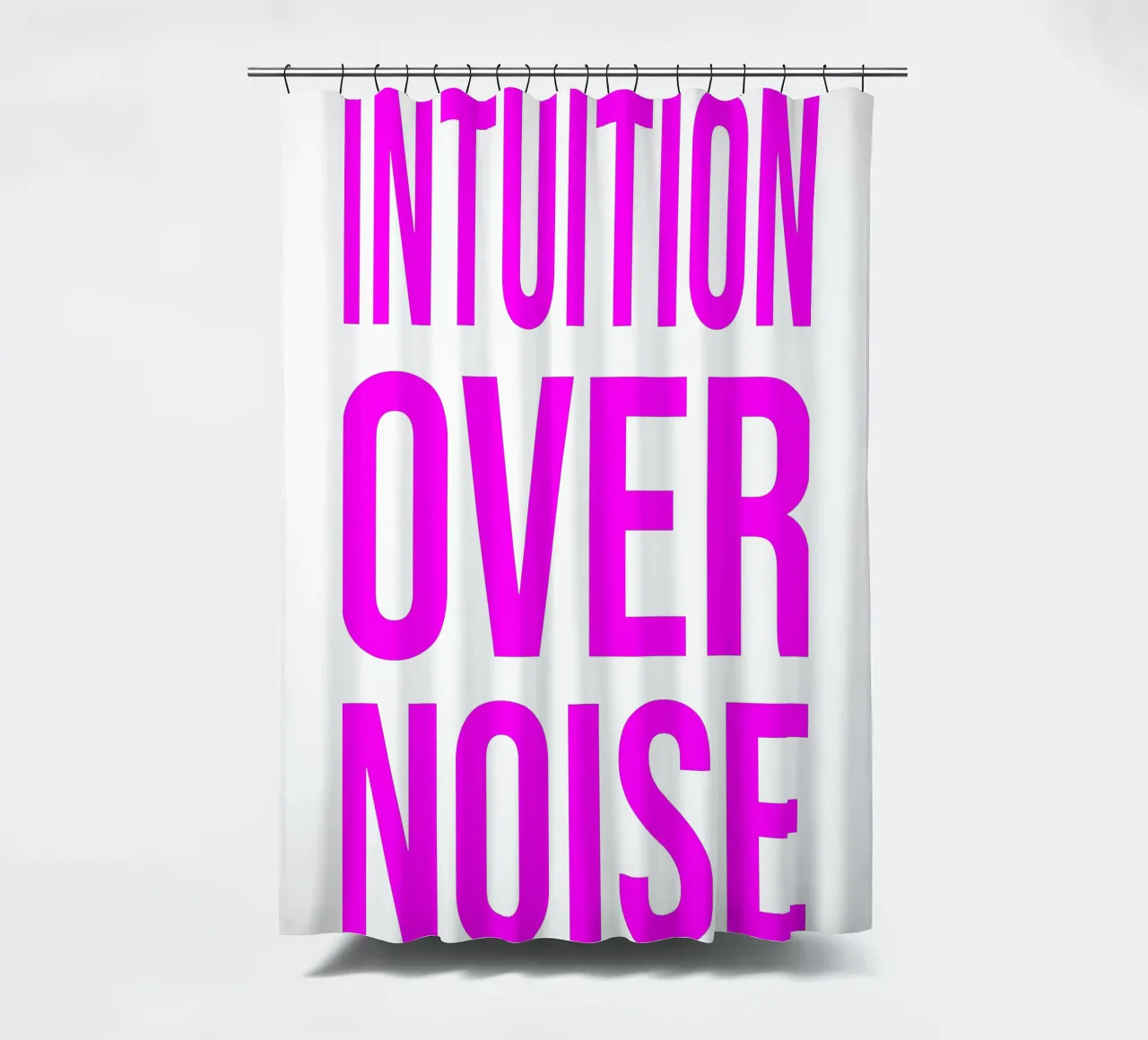 OVER Series- bold letters, brave values (5 colors) tenda da doccia da OVER SERIES