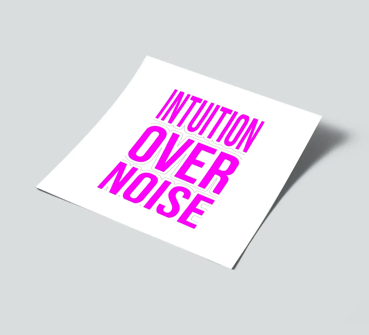 OVER Series- intuition over noise (5 colors) foglio adesivo da OVER SERIES