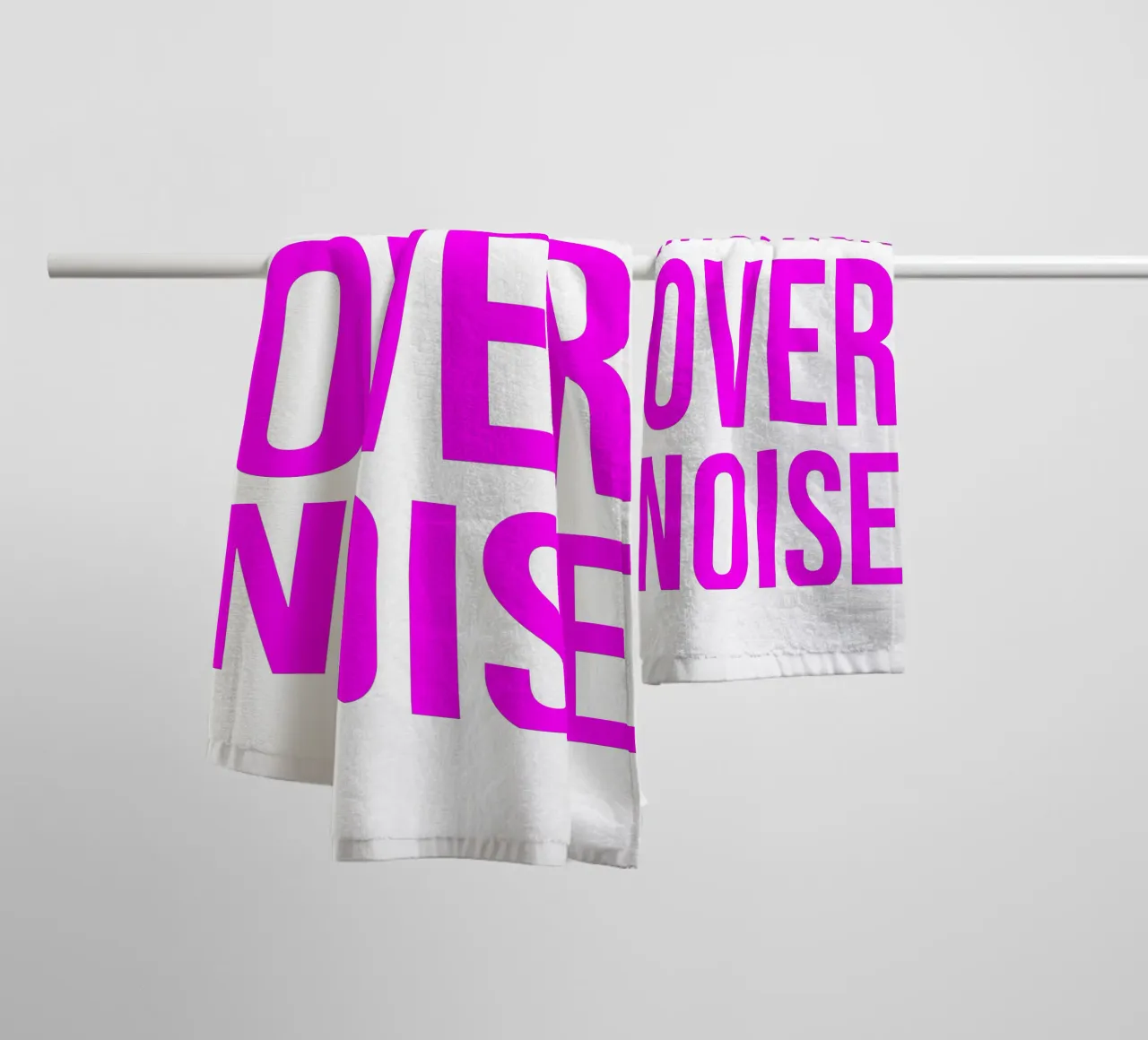 OVER Series- bold letters, brave values (5 colors) asciugamano da bagno da OVER SERIES