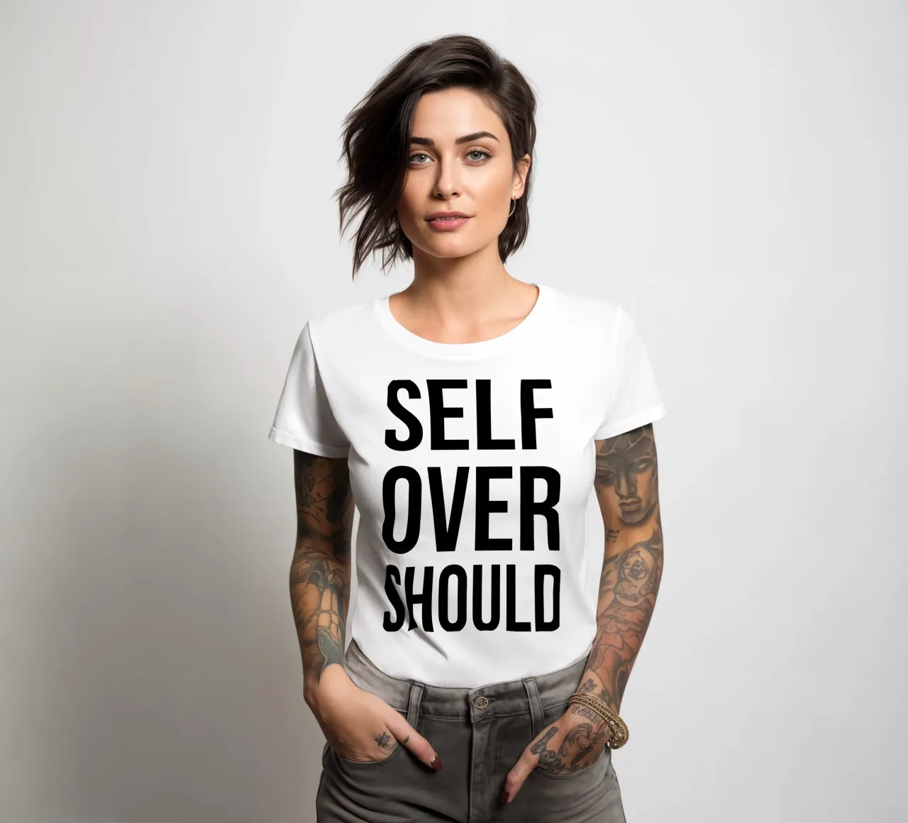 OVER Series- self over should (5 colors) t-shirt da donna da OVER SERIES