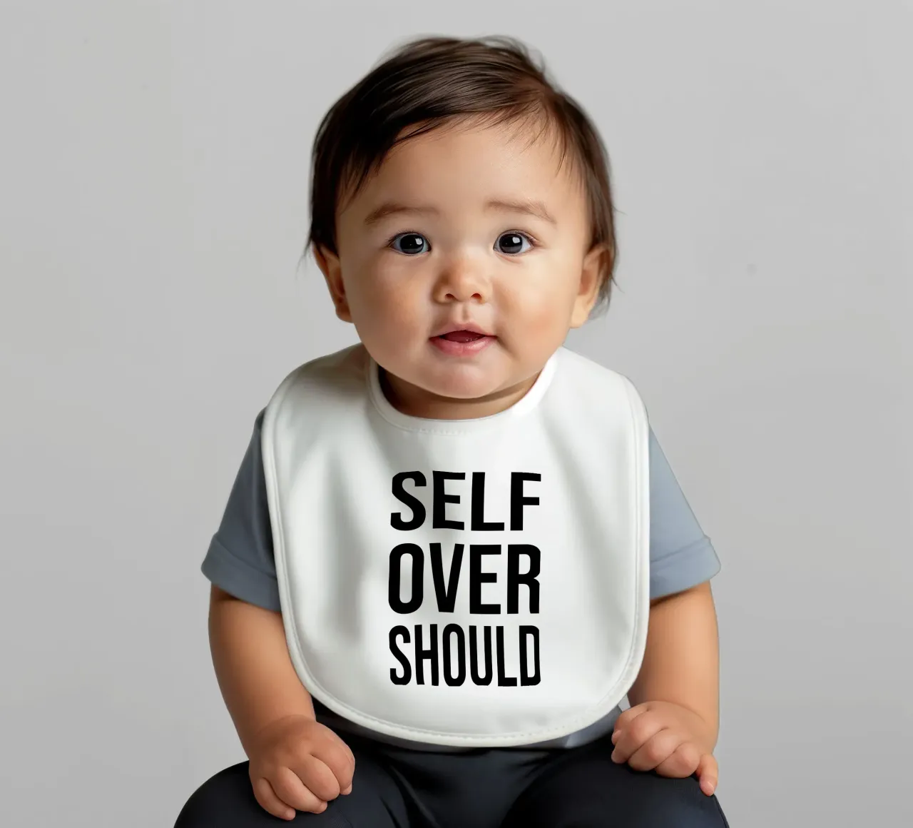 OVER Series- bold letters, brave values (5 colors) bavaglino da OVER SERIES