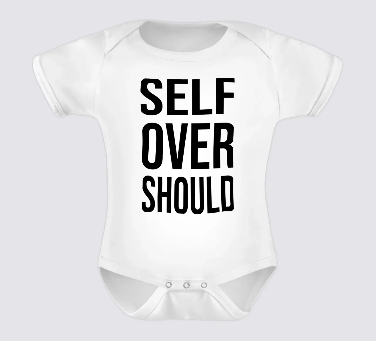 OVER Series- bold letters, brave values (5 colors) body neonato maniche corte da OVER SERIES