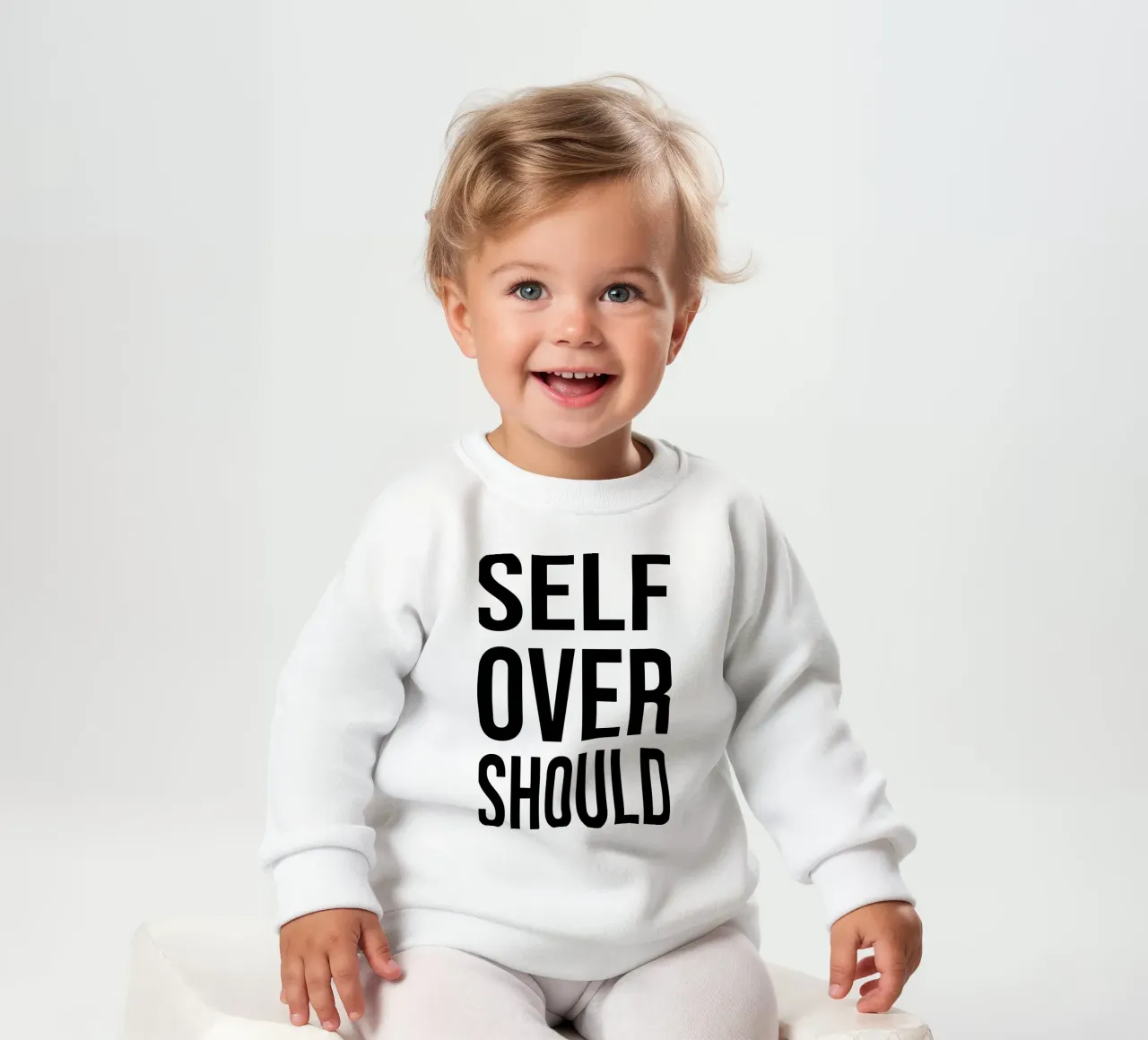 OVER Series- bold letters, brave values (5 colors) sudadera de bebé de OVER SERIES