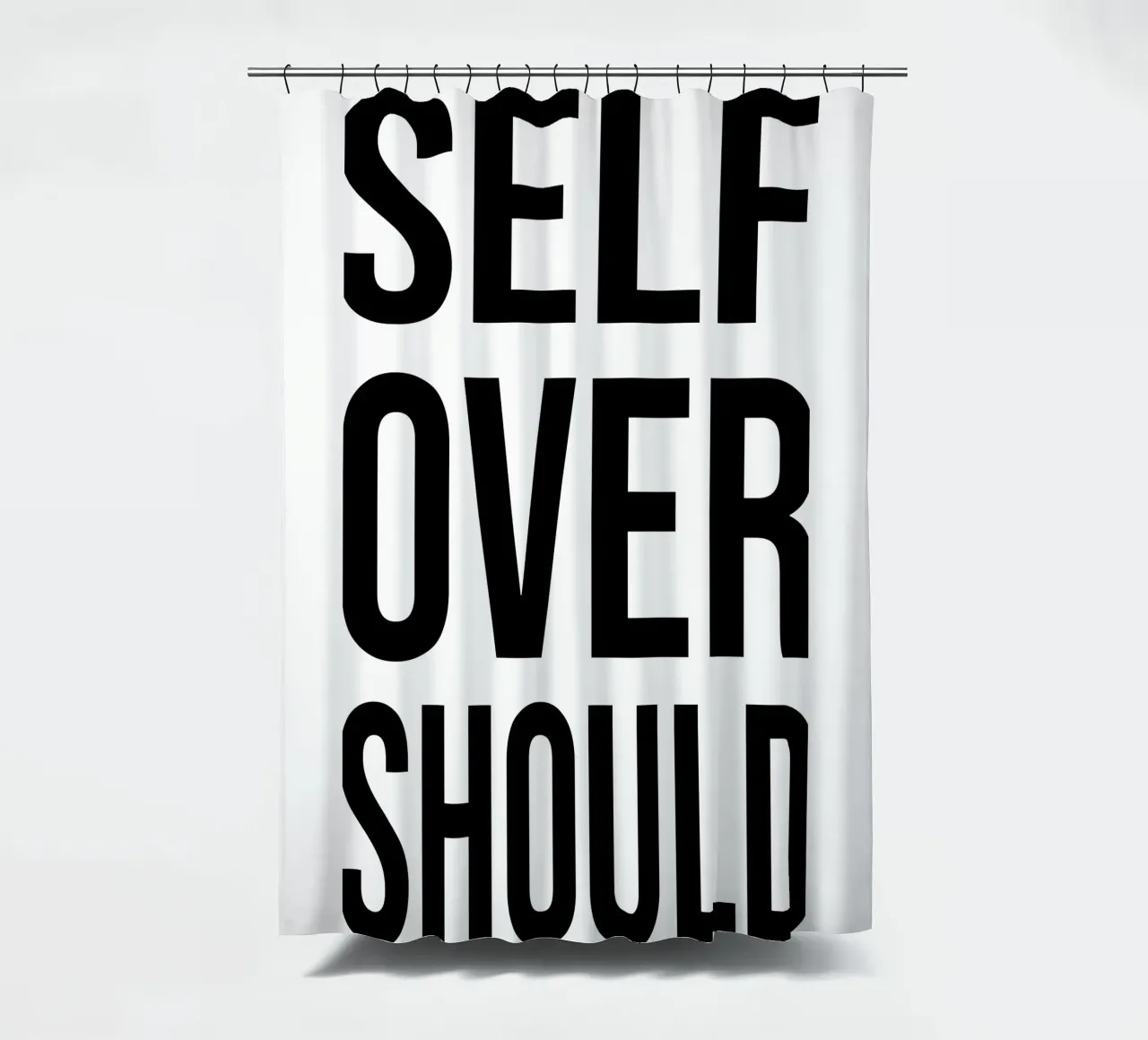 OVER Series- bold letters, brave values (5 colors) tenda da doccia da OVER SERIES
